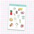 cool girl sticker sheet