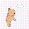 sweet treat baby kewpie vinyl sticker