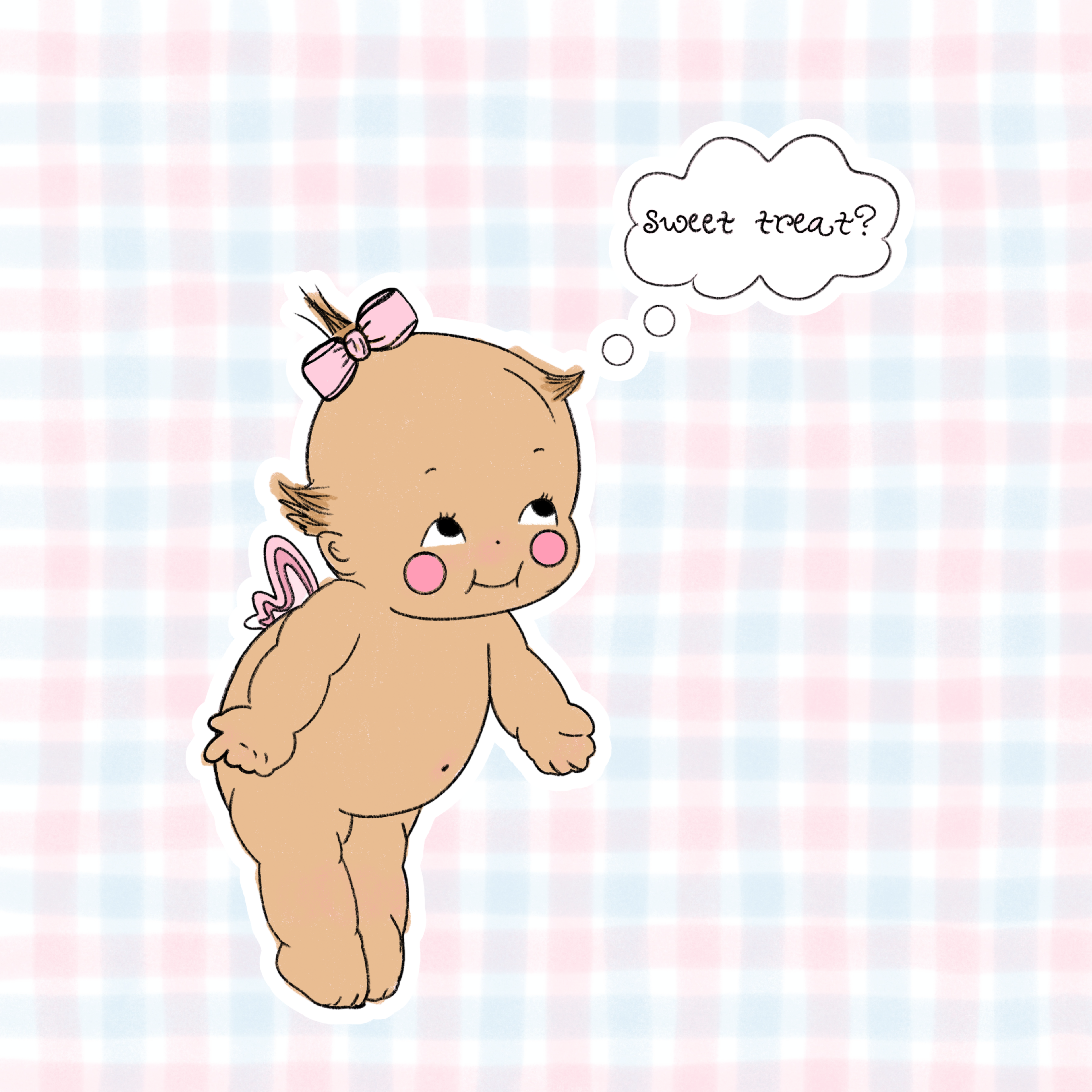 sweet treat baby kewpie vinyl sticker