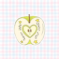"never lose your whimsy" apple vinyl sticker