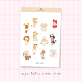 zodiac babies sticker sheet