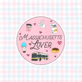 massachusetts lover vinyl sticker
