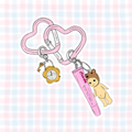 trinket girlie carabiner vinyl sticker