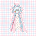 "i love my journal" prize ribbon rosette vinyl sticker