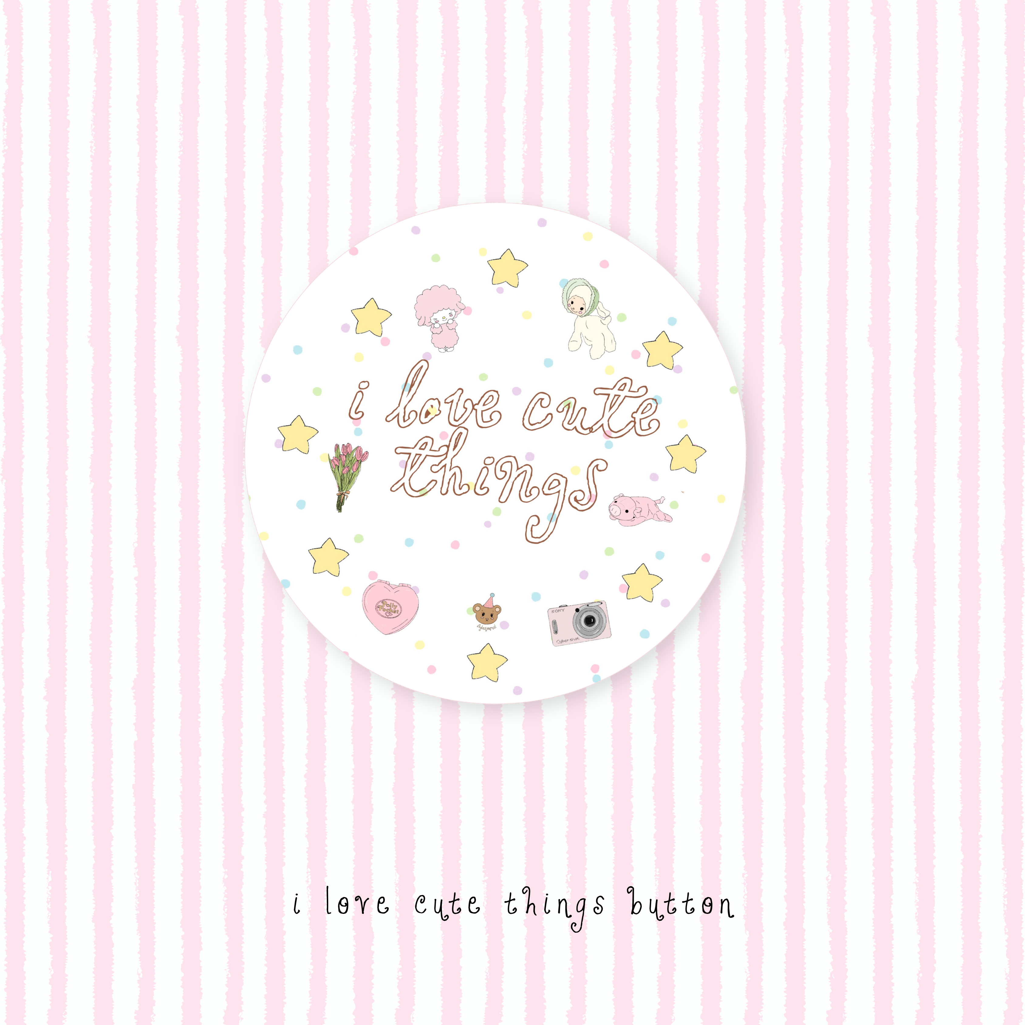trinket girlie button pin duo pack