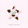 crafty girl star-shaped button pin