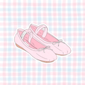 ballet slippers vinyl sticker