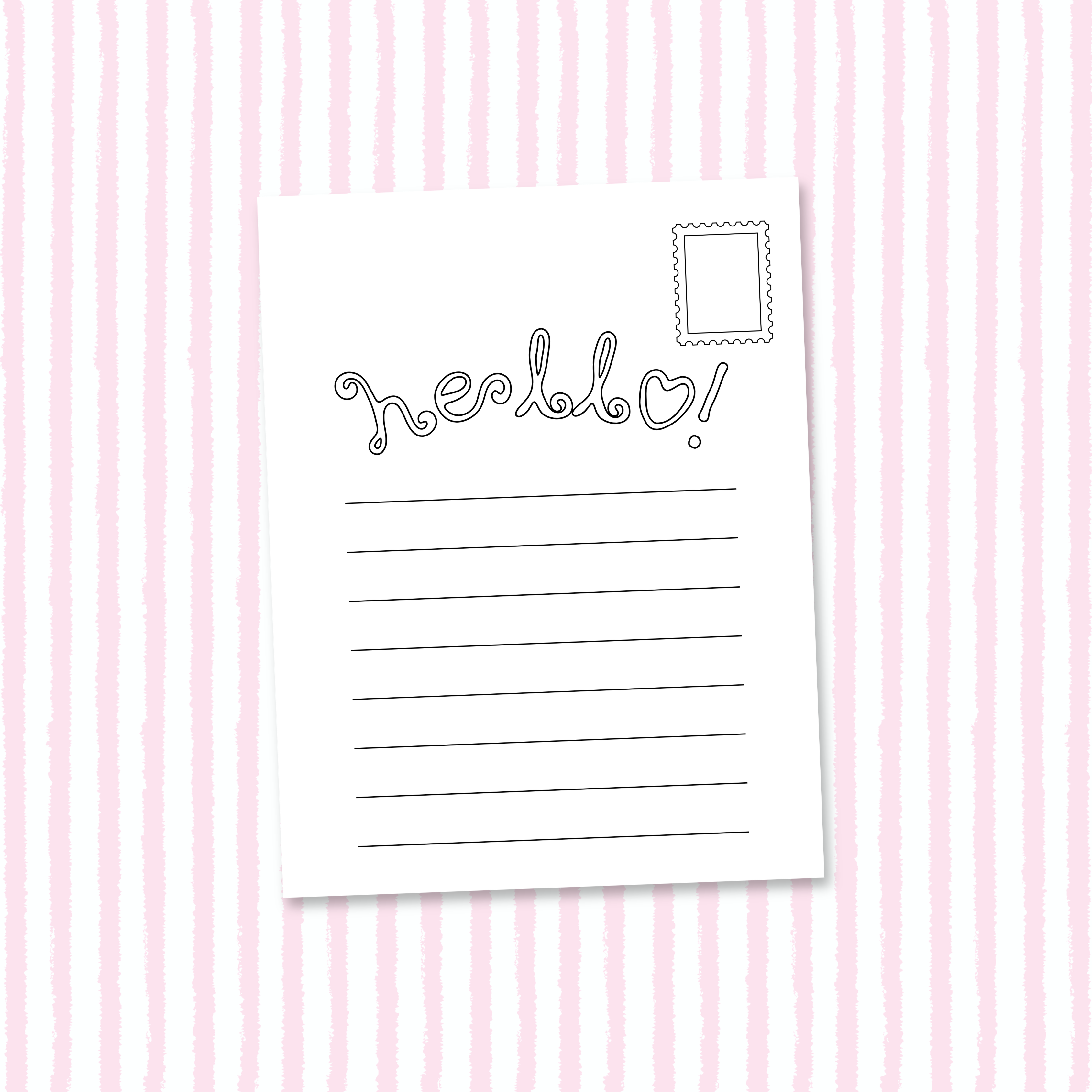 trinket shelf double-sided postcard