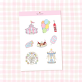 fun fair sticker sheet