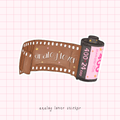 analog lover film sticker