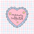 memory collector heart vinyl sticker