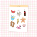 summertime sticker sheet
