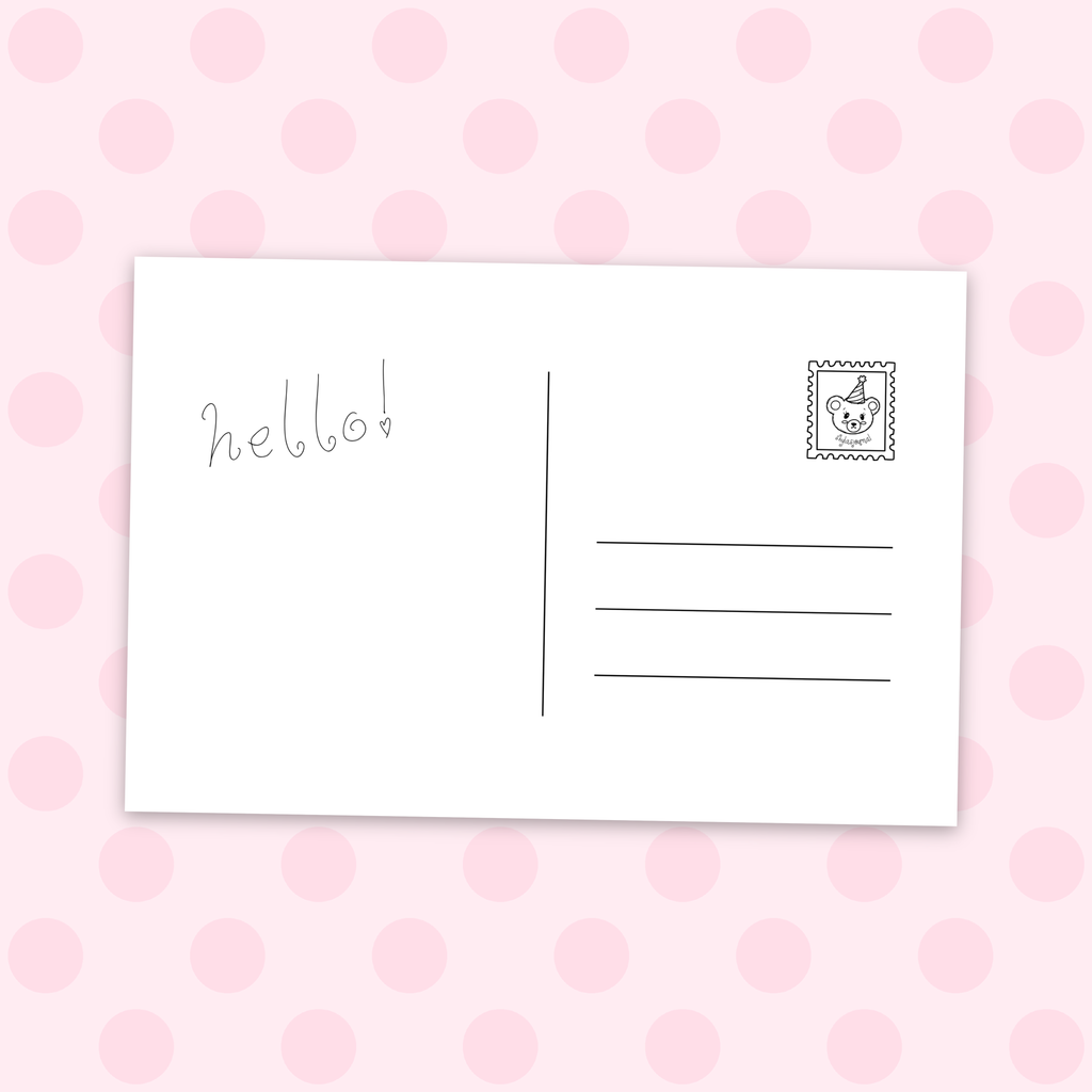"i still have time" double-sided postcard