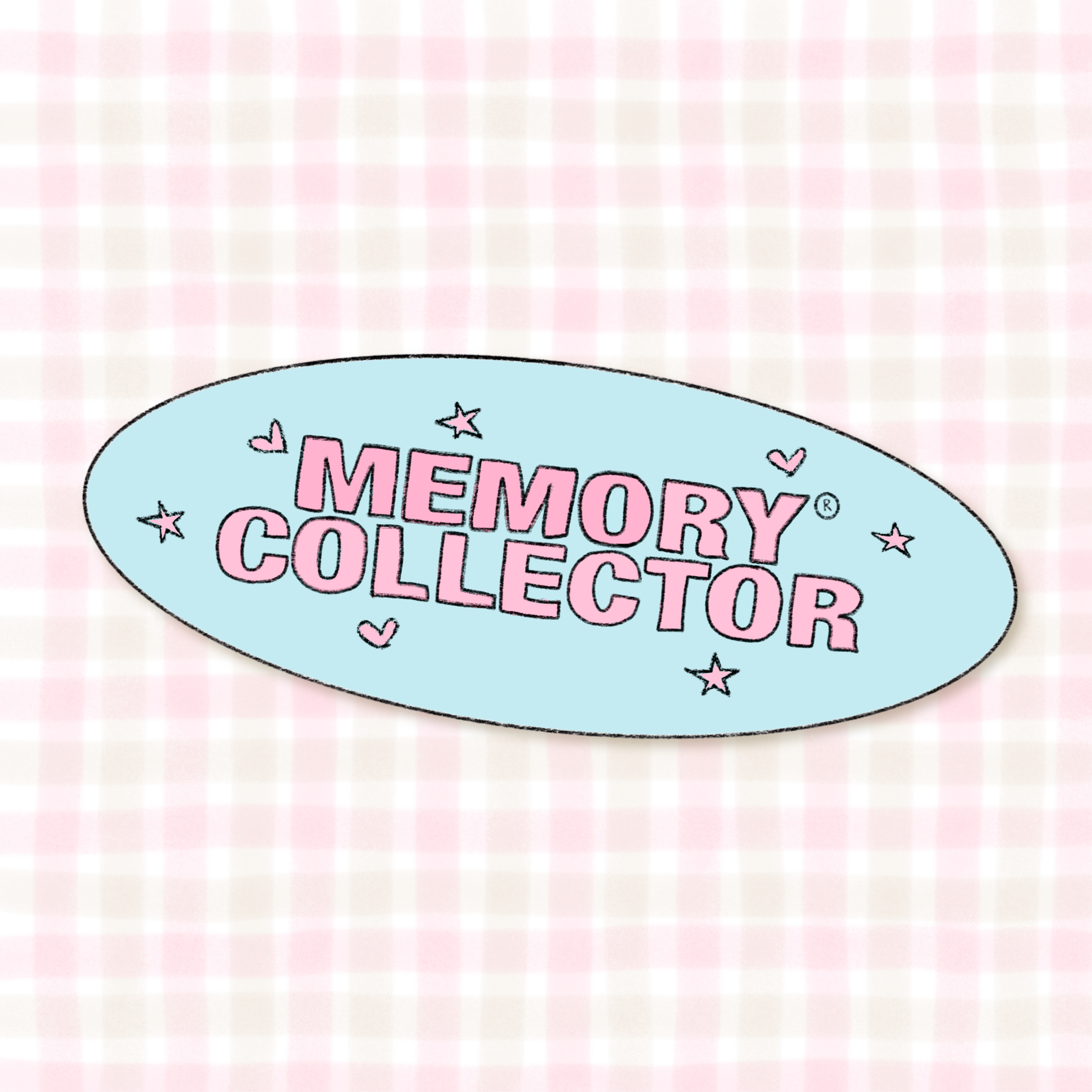 memory collector oval sticker