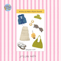 "girly pop outfit" vinyl sticker sheet - artistrybynana x shylasjournal
