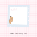 kewpie pastel sticky notes