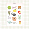"whimsical girl" sticker sheet