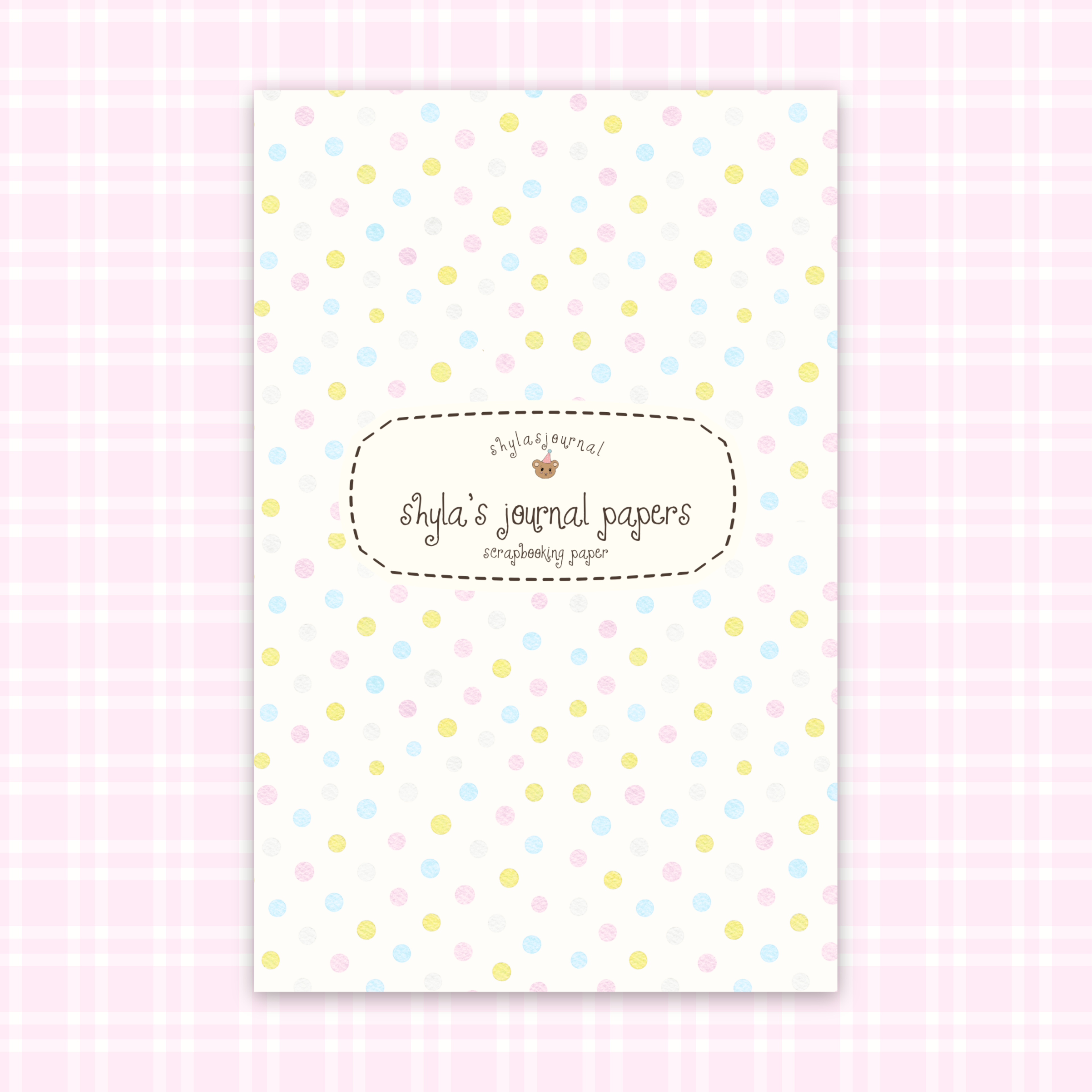 Shyla's Journal Pages - Scrapbook Paper Book