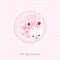 love bug button pin