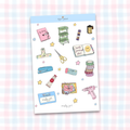 crafty girl sticker sheet