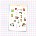 "teacher girlie" sticker sheet