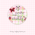 whimsy ladybug button pin