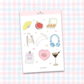 "sweetness" sticker sheet