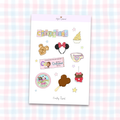 "Crafty Land" sticker sheet
