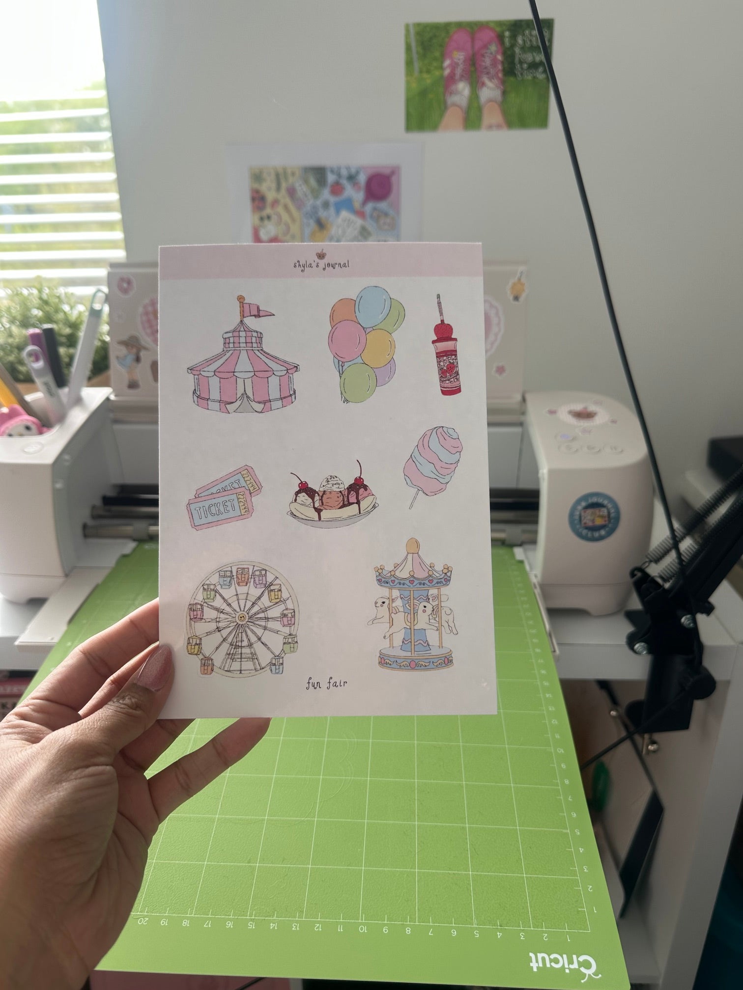 fun fair sticker sheet