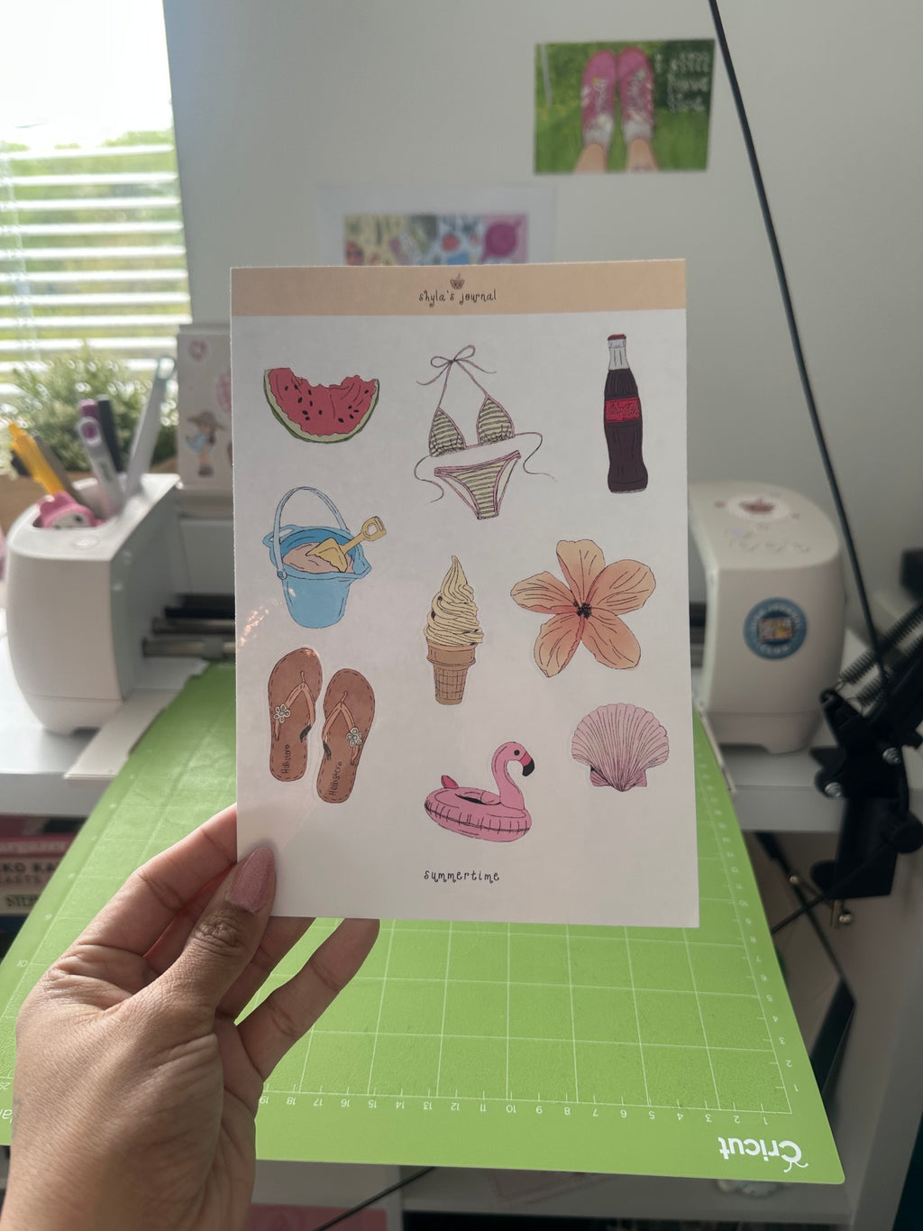 summertime sticker sheet