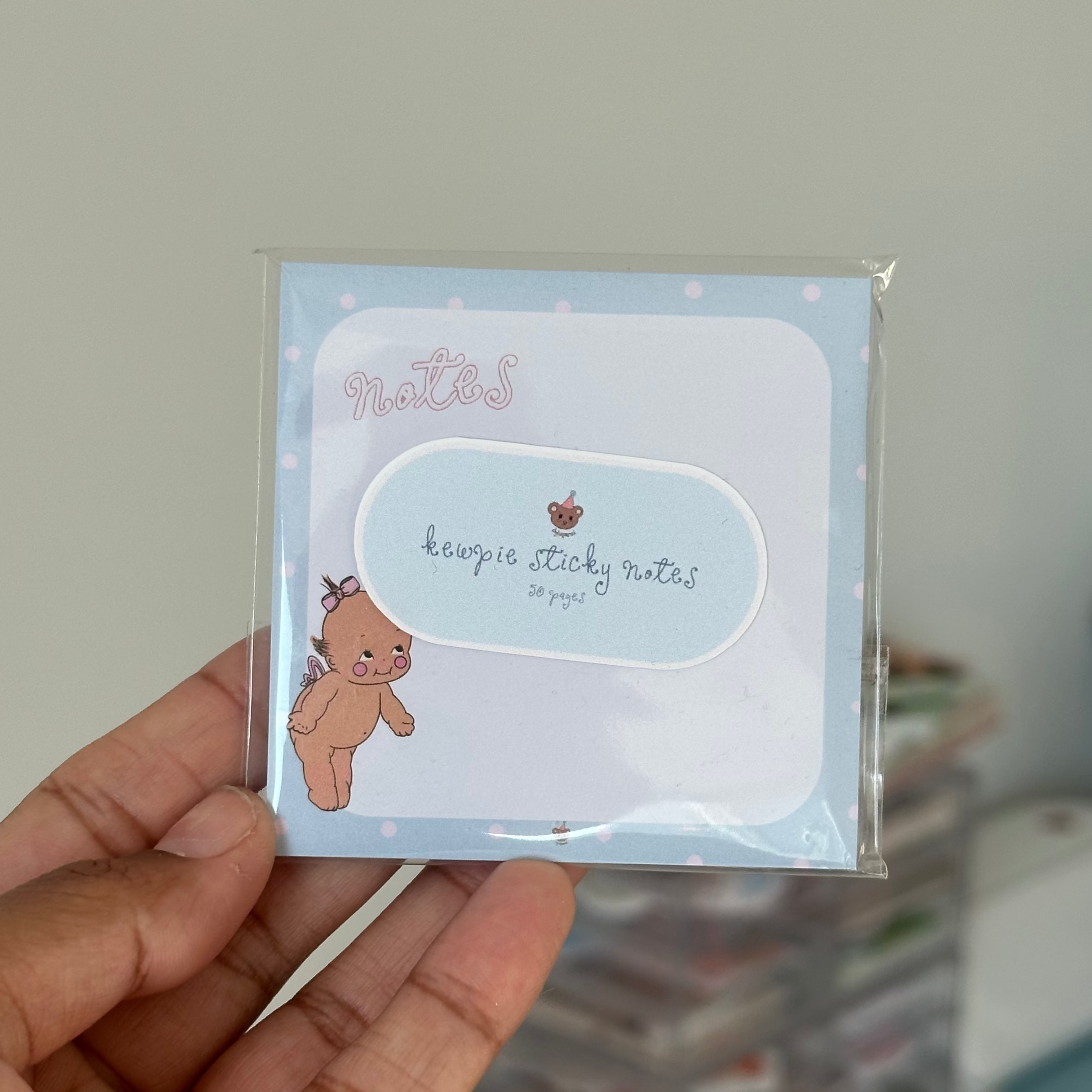 kewpie pastel sticky notes